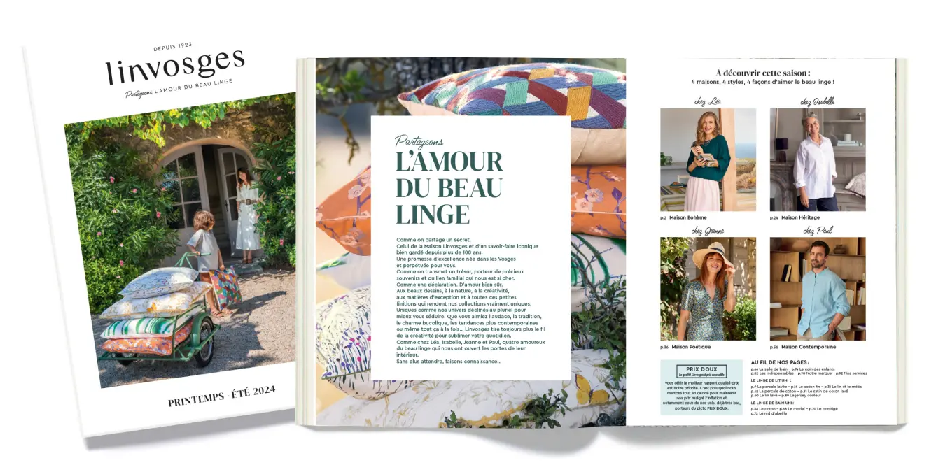 Linge de maison Linvosges linge de lit linge de bain nappe
