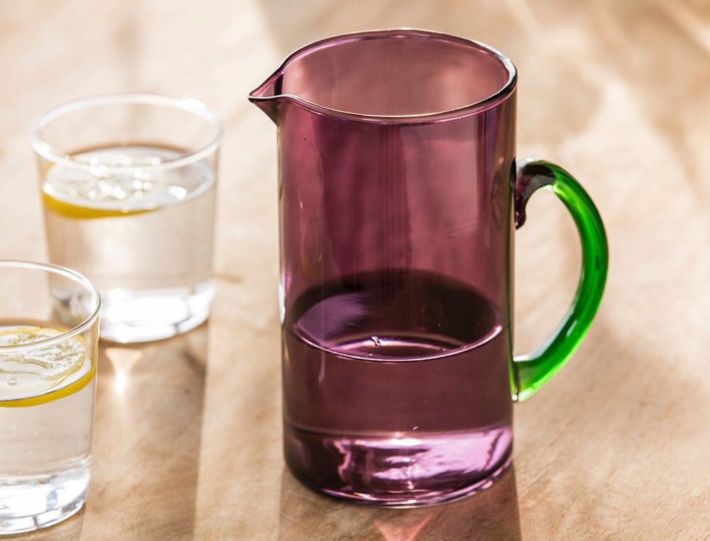 Carafe en verre - Ø 9.5 x ht 15 cm - Bonne humeur - Coloris Unique - Linvosges