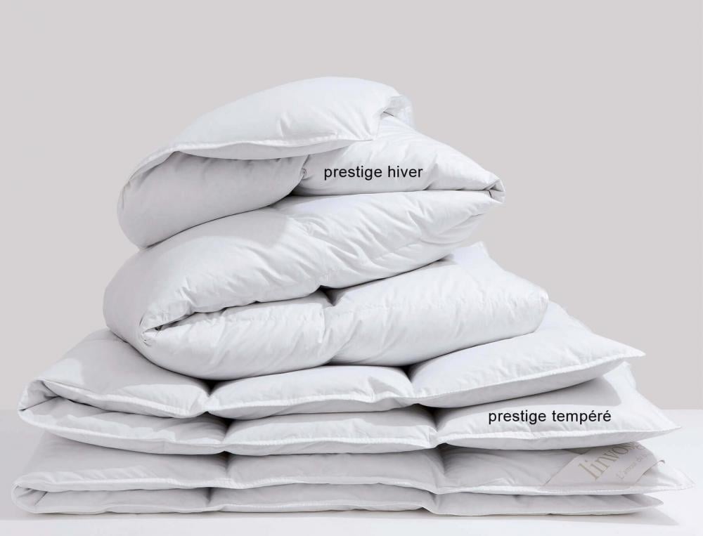 Couette hiver 1 personne - 140x200 cm - Prestige hiver canard blanc - Coloris Unique - Linvosges