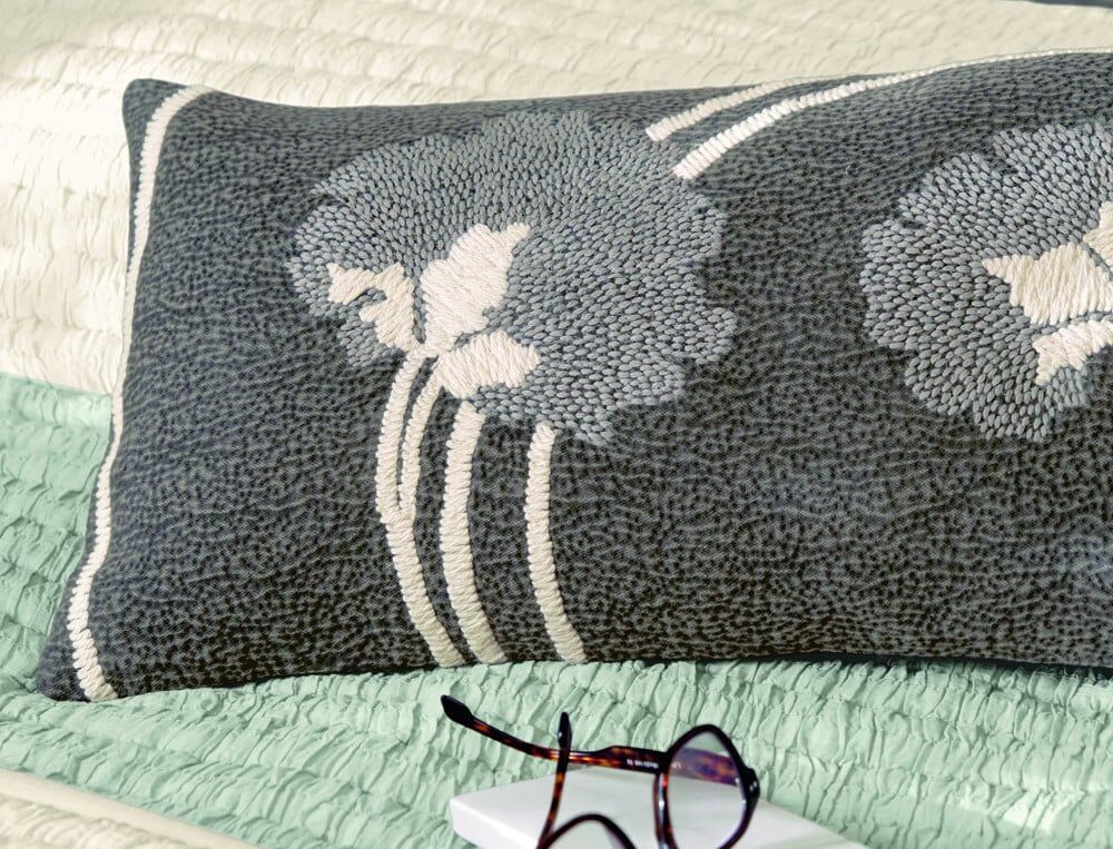Coussin brodé - 30x60 cm - Allégro - Coloris Unique - Linvosges