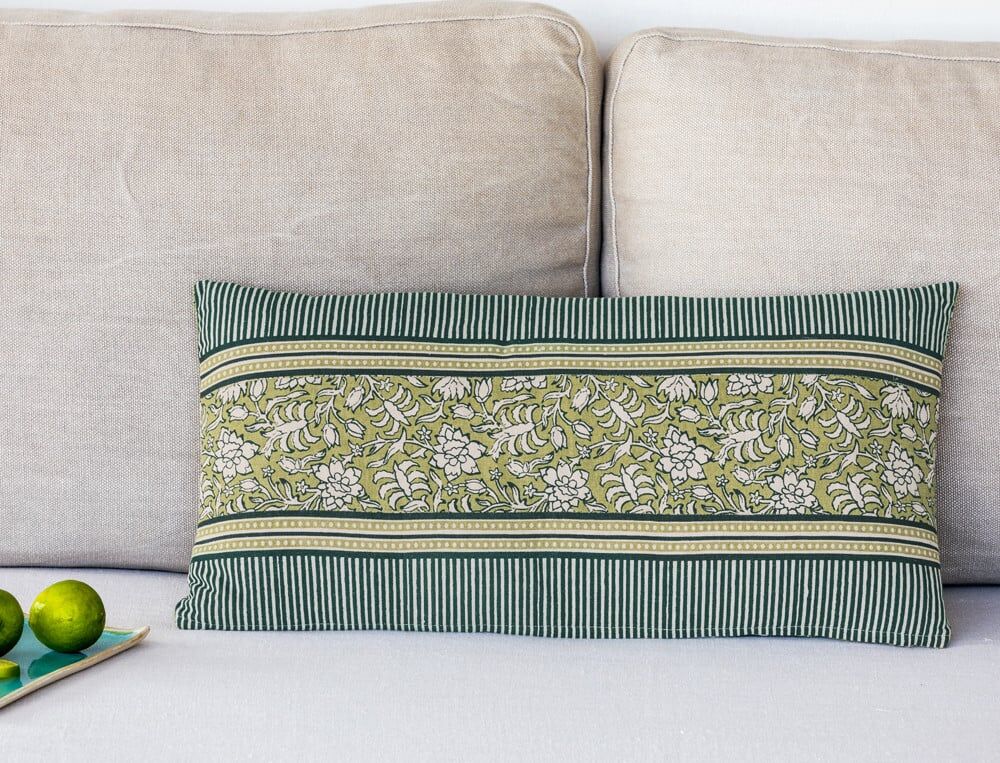 Coussin rectangulaire - 30x60 cm - Matcha - Coloris Unique - Linvosges