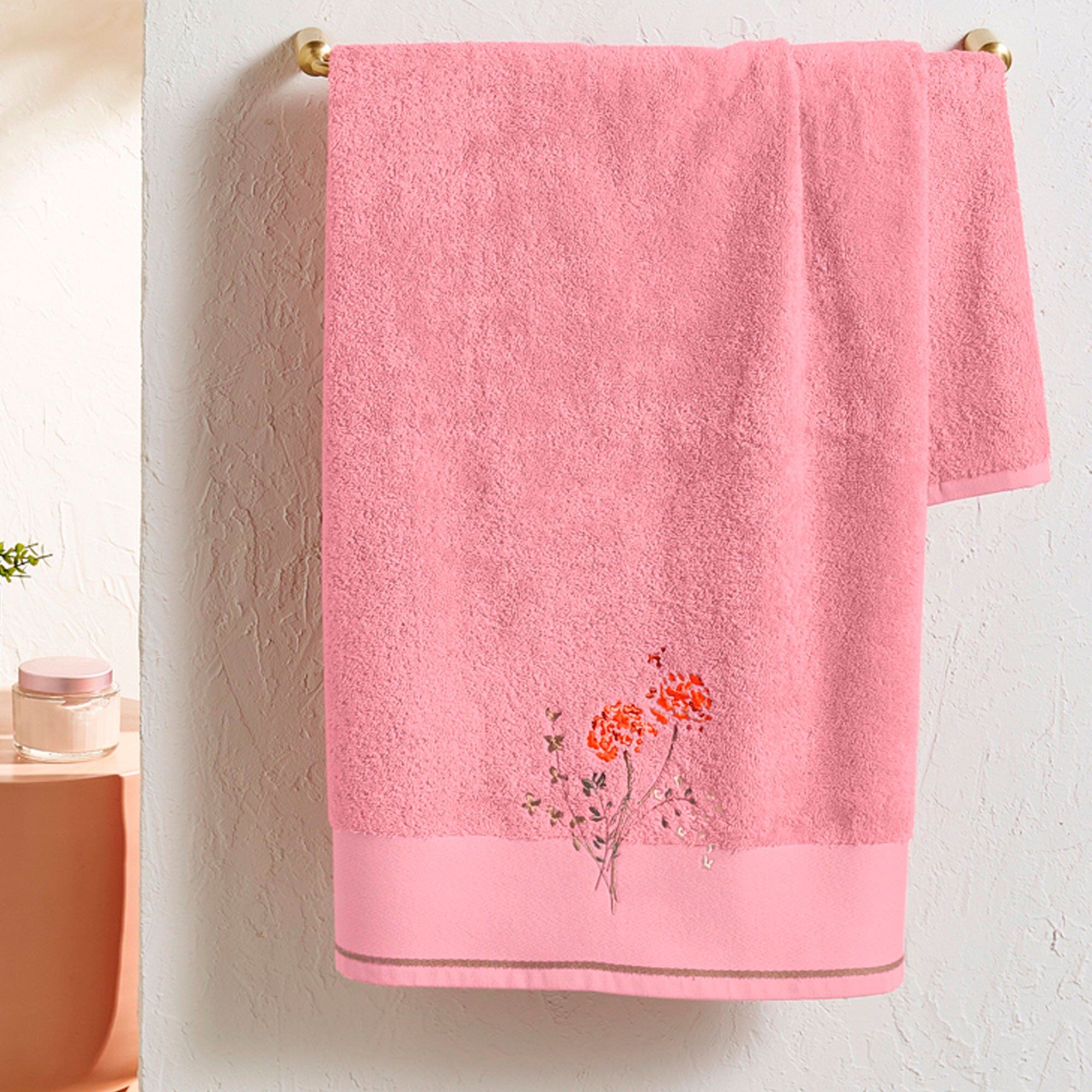 Drap de bain - 70x140 cm - Balade folk - Coloris Unique - Linvosges