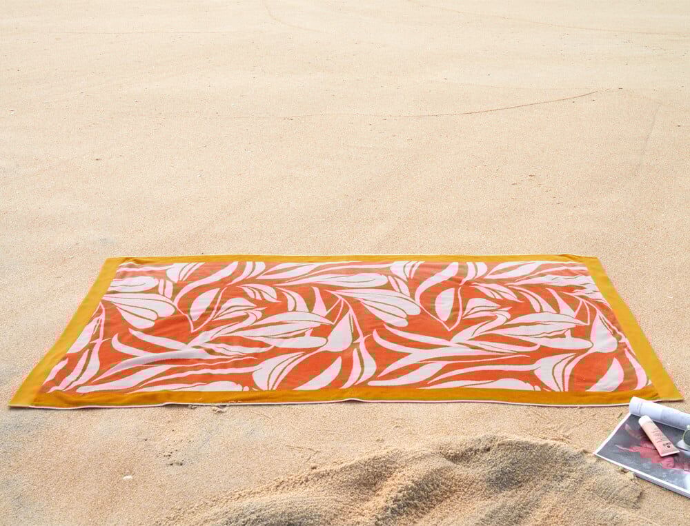 Drap de plage - 100x180 cm - Le sable chaud - Coloris Unique - Linvosges