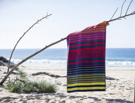 Serviette de plage Drap de bain motif Marin à rayures beach towel Microfibres 7 