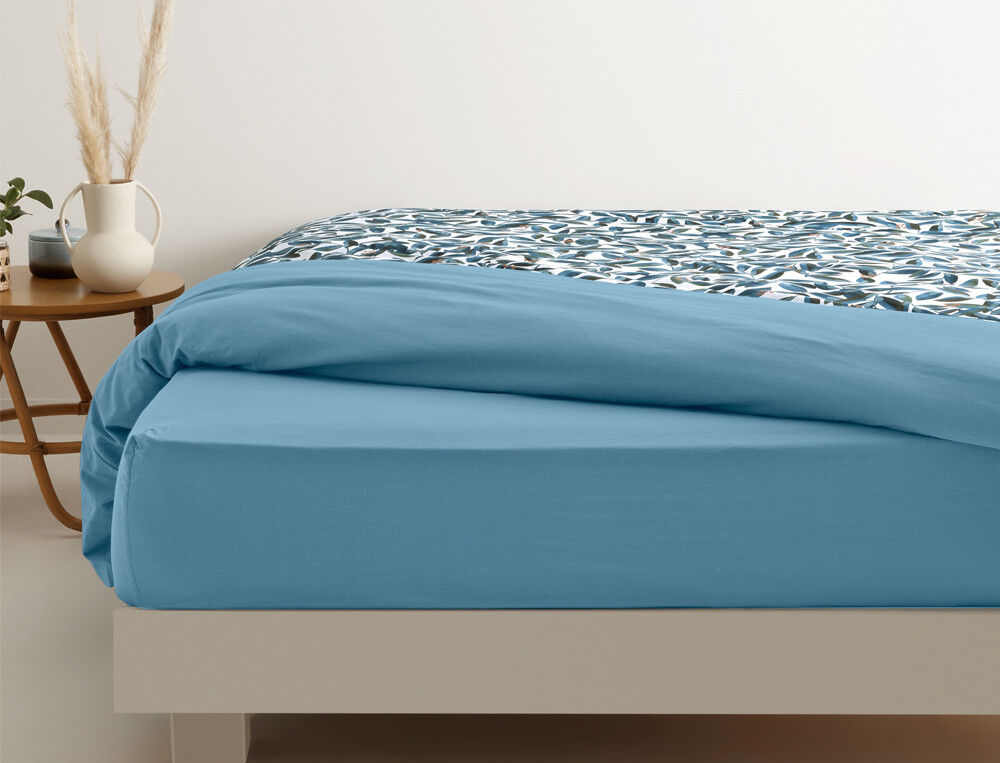 Drap-housse 2 pers. bonnet 35 cm - 180x200 cm - Dans la pergola - Coloris Unique - Linvosges