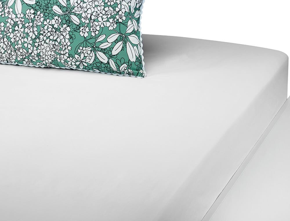 Drap-housse 2 personnes bonnet 35 cm - 140x190 cm - Envie nature - Coloris Unique - Linvosges