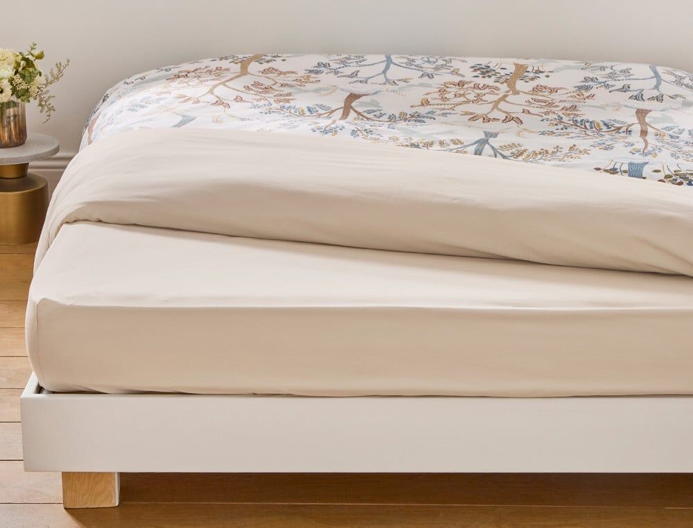 Drap-housse 2 pers. bonnet 35 cm - 140x190 cm - Jardin d'Eden - Coloris Unique - Linvosges