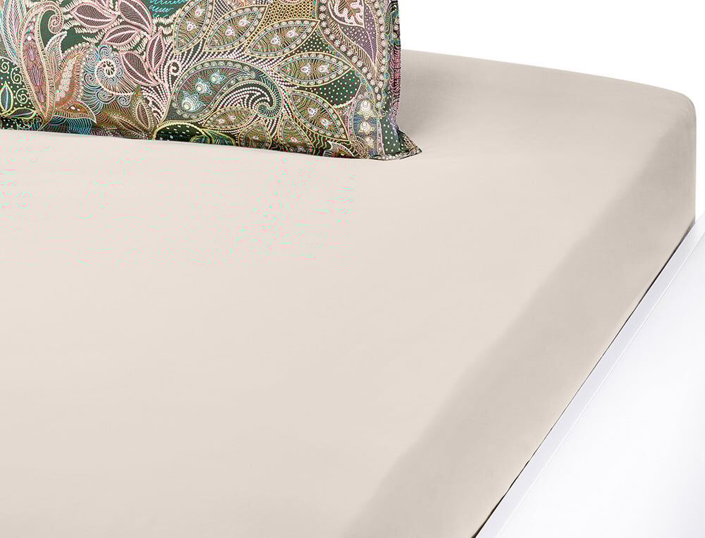 Drap-housse 2 personnes bonnet 35 cm - 180x200 cm - Maharani - Coloris Unique - Linvosges