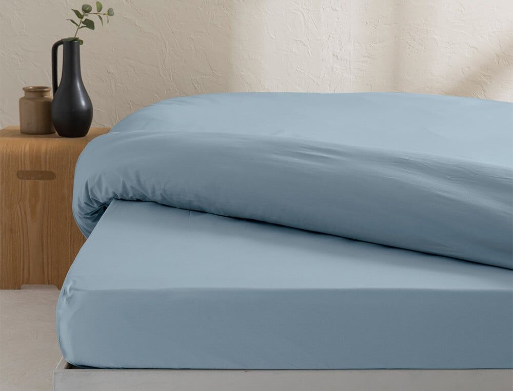 Drap-housse 2 pers. bonnet 35 cm - 200x200 cm - Percale - Tournesol - Linvosges
