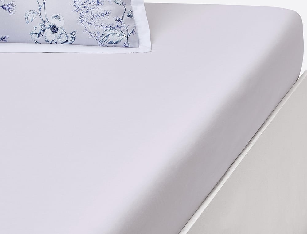 Drap-housse 2 personnes bonnet 35 cm - 140x190 cm - Souffle d'encre - Coloris Unique - Linvosges