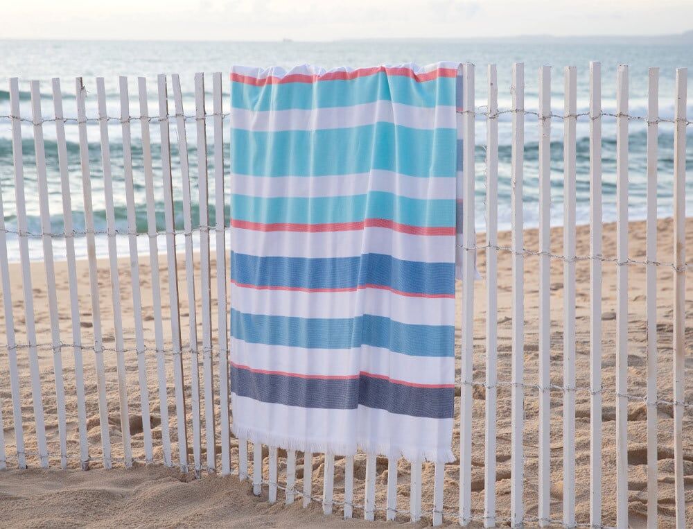 Fouta - 100x180 cm - Carte postale - Coloris Unique - Linvosges