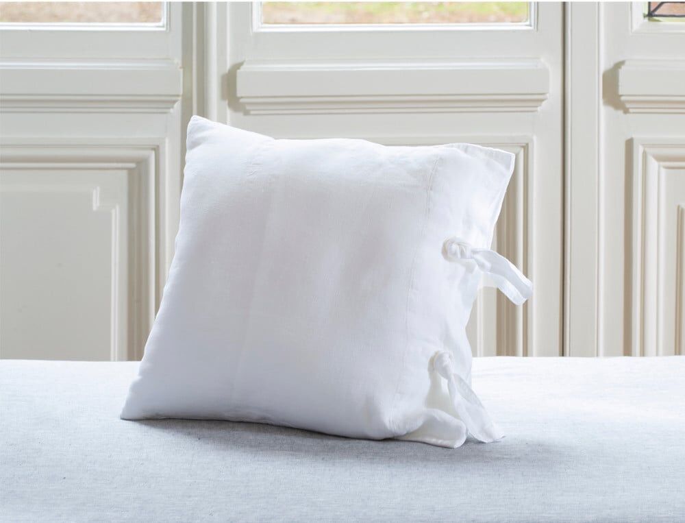 Housse de coussin blanche - 40x40 cm - Histoire d'ailes - Coloris Unique - Linvosges