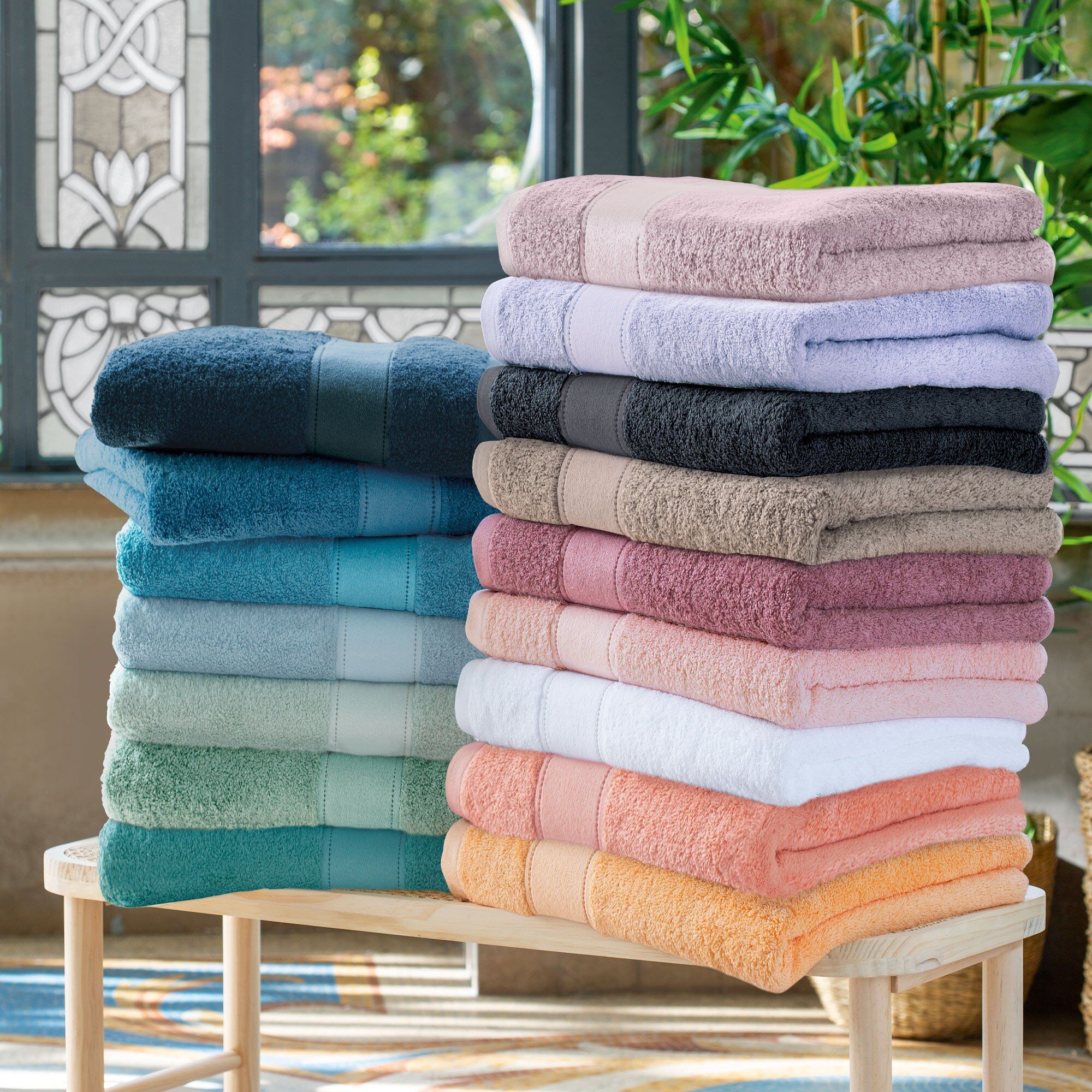 Tapis de bain - 50x70 cm - Matinale - Vert Amande - Linvosges