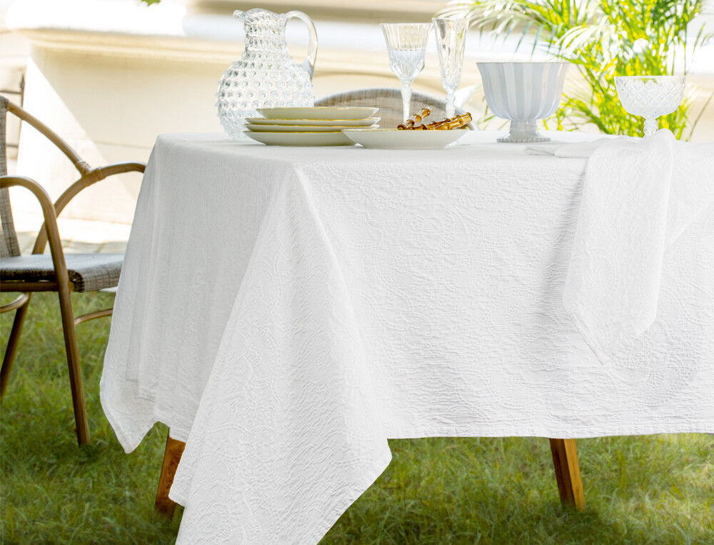 Nappe carrée - 180x180 cm - À Cheverny - Coloris Unique - Linvosges