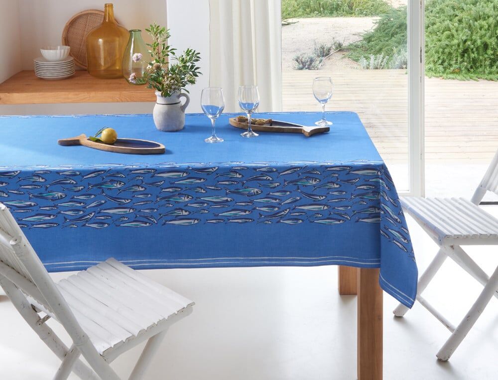 Nappe rectangulaire - 150x250 cm - Appel de l?océan - Coloris Unique - Linvosges