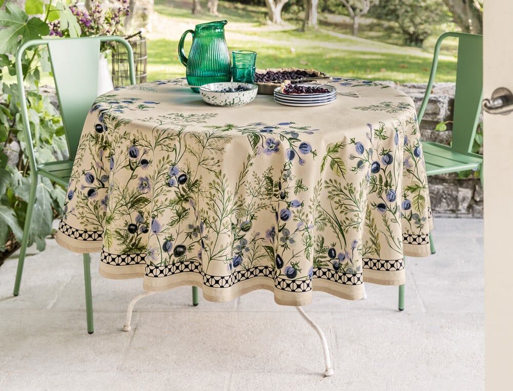 Nappe rectangulaire - 180x300 cm - Brimbelles - Coloris Unique - Linvosges