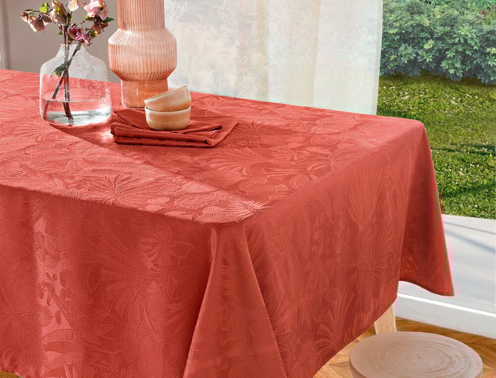 Nappe rectangulaire - 155x320 cm - Dégustation - Bleu De Prusse - Linvosges