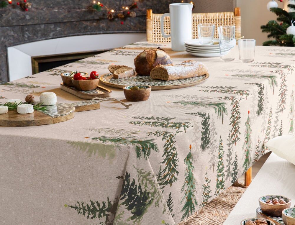 Nappe rectangulaire - 150x200 cm - Forestière - Coloris Unique - Linvosges
