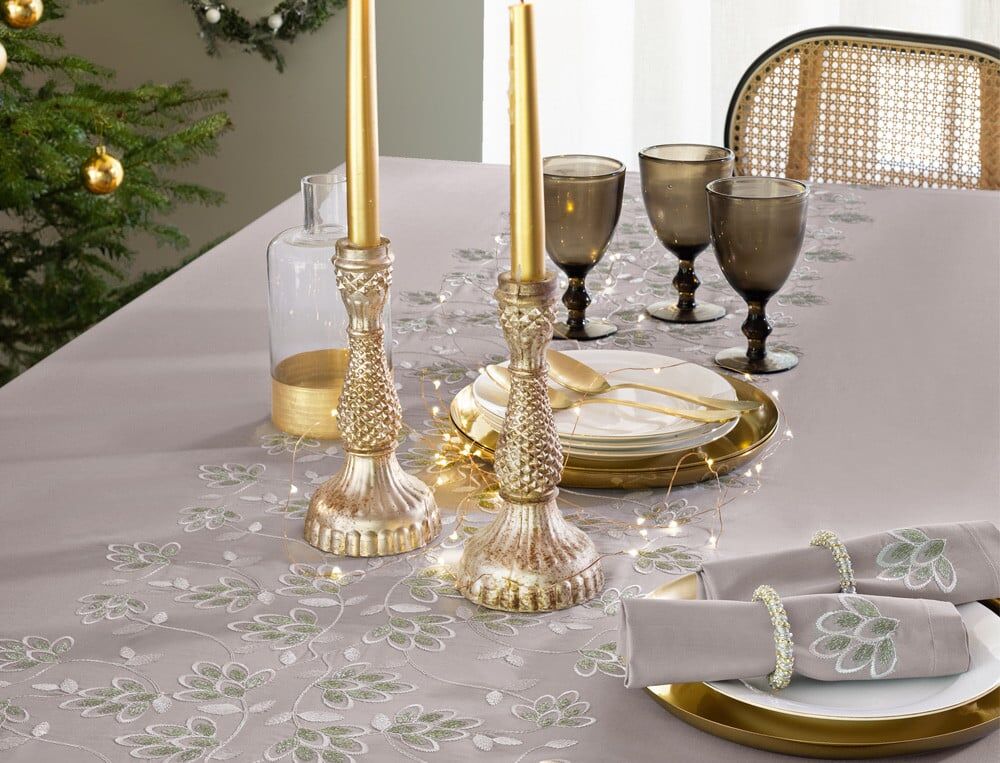 Nappe carrée - 160x160 cm - Olympe - Coloris Unique - Linvosges