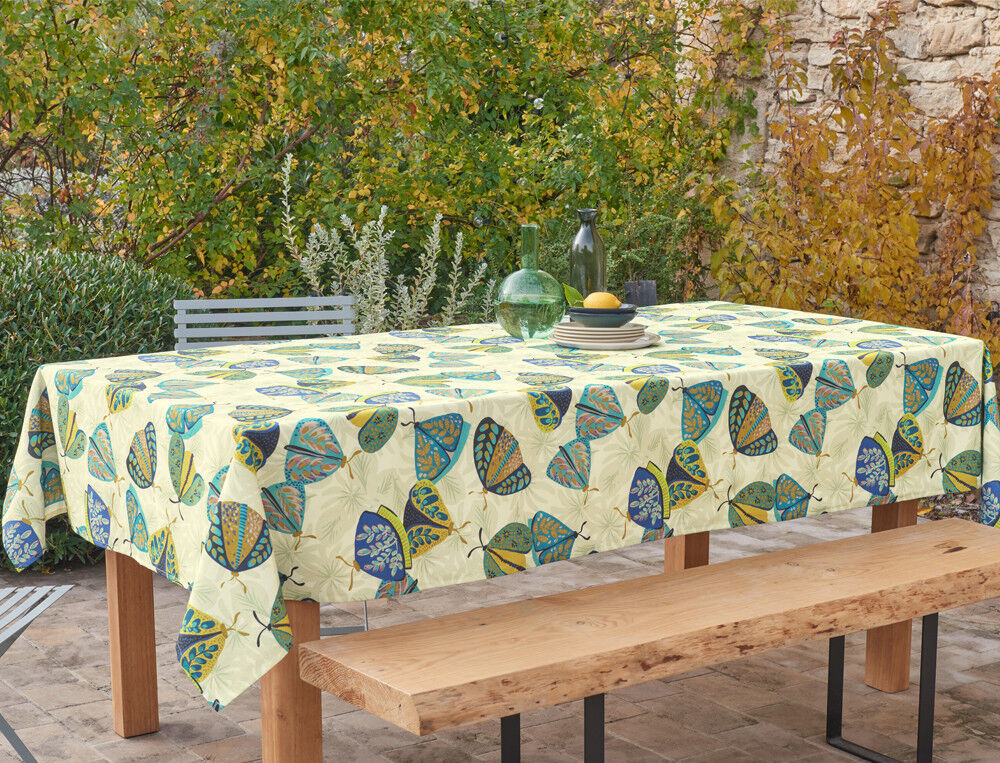 Nappe rectangulaire - 150x250 cm - Papillonade - Coloris Unique - Linvosges