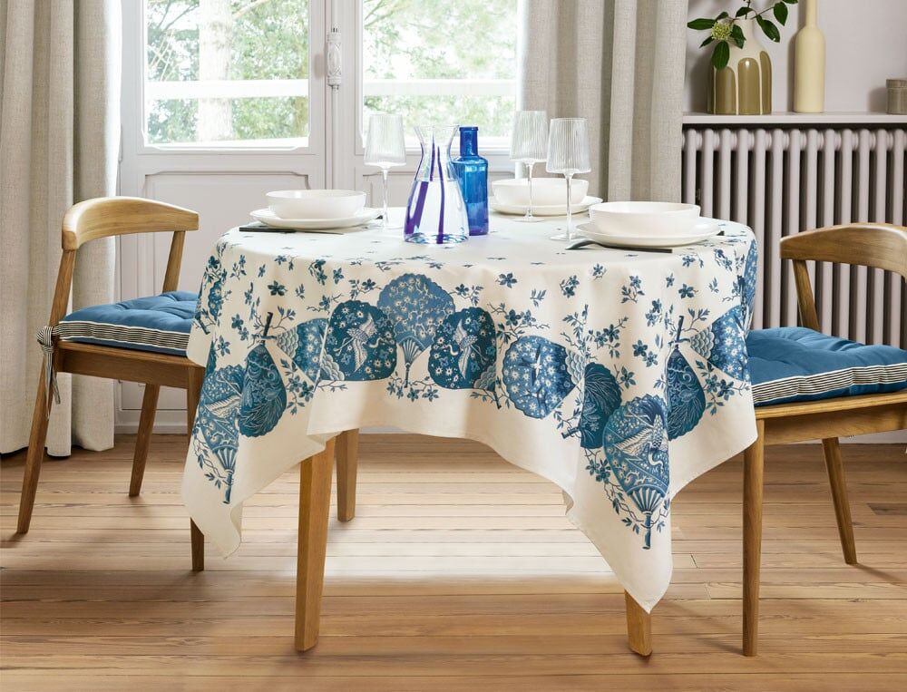 Nappe rectangulaire - 155x200 cm - Porcelaine - Coloris Unique - Linvosges