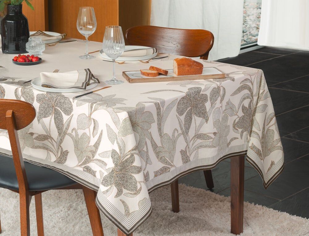 Nappe rectangulaire - 160x200 cm - Réglisse - Coloris Unique - Linvosges