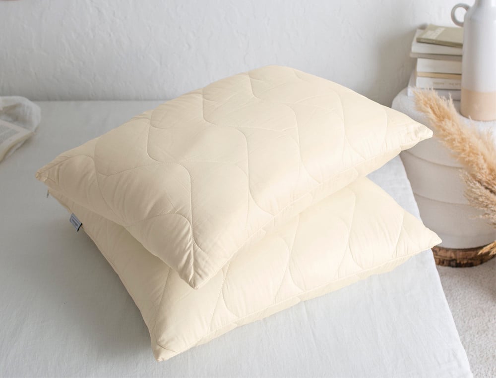 Oreiller carré - 65x65 cm - Confort laine - Coloris Unique - Linvosges