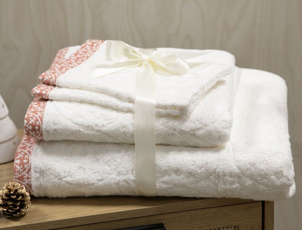 1 serviette + 1 drap de bain + 2 gants - taille unique - Séville - Vert - Linvosges