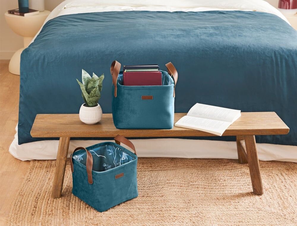 2 paniers de rangement - taille unique - Céleste - Coloris Unique - Linvosges