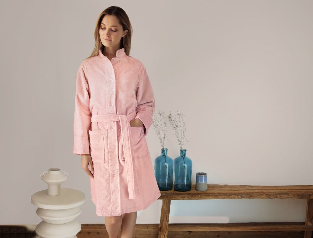 Peignoir femme avec new arrivals boutons