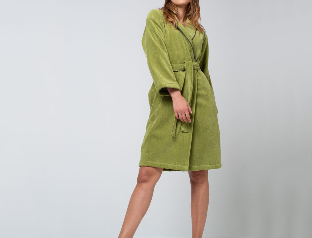 Peignoir femme vert deals