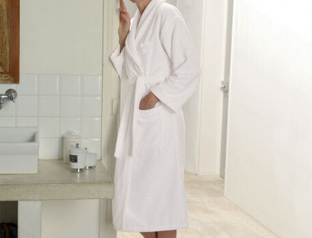 Cap de bain coton peignoir de bain avec capuche femme rose pour 99,000 DT