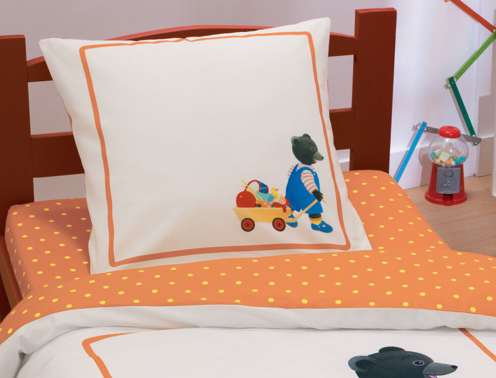 Drap Housse Enfant Petit Ours Brun Linvosges Drap Housse Enfant Petit Ours Brun Linvosges