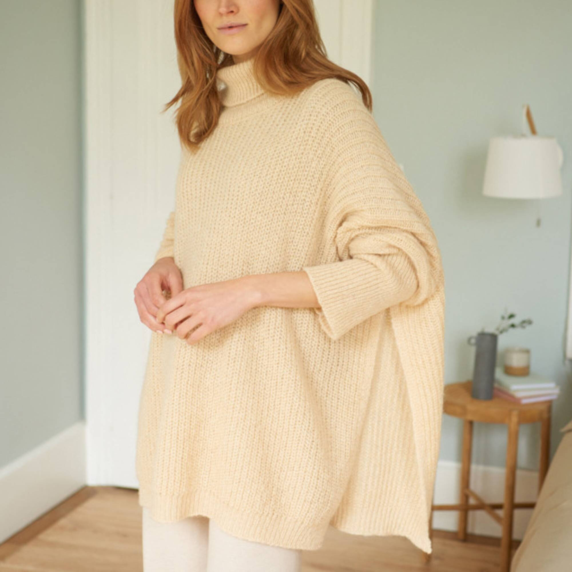 Poncho pull - L/XL - Terres de douceur - Coloris Unique - Linvosges