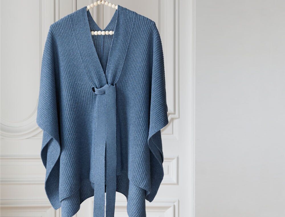 Poncho - taille unique - Souffle d'encre - Coloris Unique - Linvosges