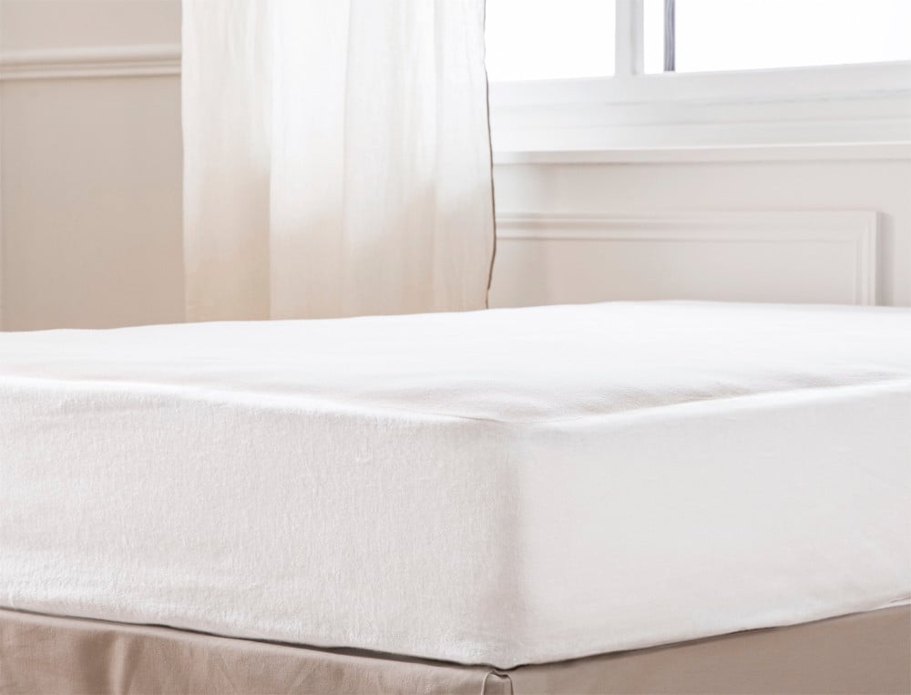 Protège-matelas 2 pers. forme housse - 140x200 cm - Confort anti-acariens - Coloris Unique - Linvosges