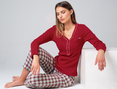 MyFav Pyjama 2 pièces à manches longues pour femme