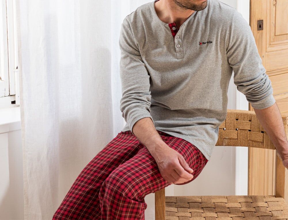 Pyjama homme - XL - J'aime ma tribu - Coloris Unique - Linvosges