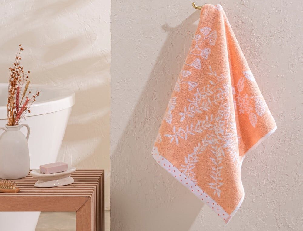 Serviette de bain - 50x100 cm - Ombrage - Vert Amande - Linvosges