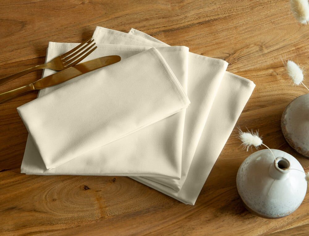 4 serviettes de table - 42x42 cm - Bouées marines - Coloris Unique - Linvosges