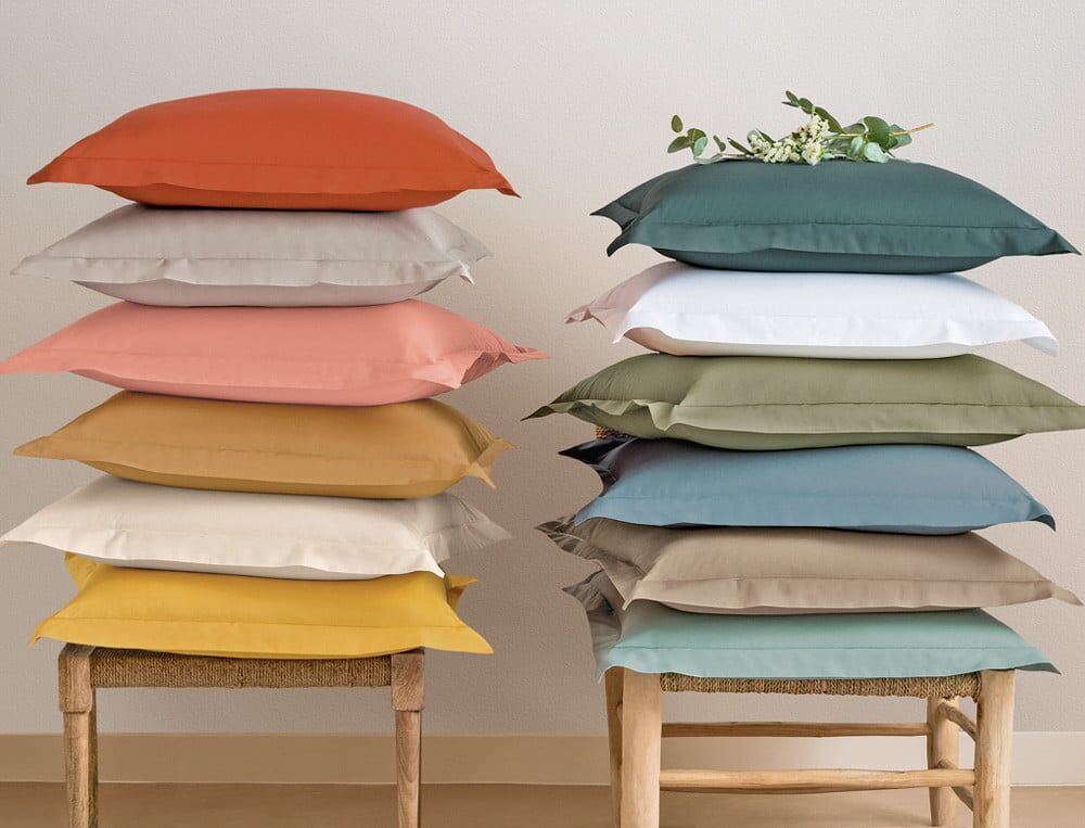 Taie d'oreiller rectangulaire - 50x70 cm - Percale - Ivoire - Linvosges