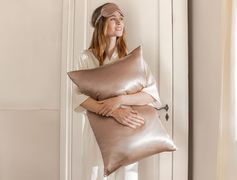 Taie d'oreiller carrée - 65x65 cm - Tout en Soie - Rose - Linvosges