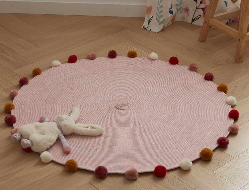 Tapis rond - D.90 cm - Forêt enchantée - Coloris Unique - Linvosges