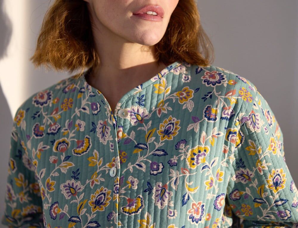Veste matelassée - 40/42 - Poèmes d?ailleurs - Vert - Linvosges